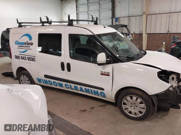 2017 Ram ProMaster City Cargo Van Tradesman SLT with VIN ZFBERFBB7H6E07275, listed as a IAAI auction lot 41607879 with 108,618 mi miles. Bid and sale history available at carsss.com. Image 14.