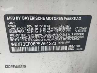 2023 BMW X1 xDrive28i с VIN WBX73EF06P5W91223, выставлен на аукционе IAAI как лот 42379129 с пробегом 9 982 миль миль и . История ставок и продаж доступна на DreamBid. Изображение 9.
