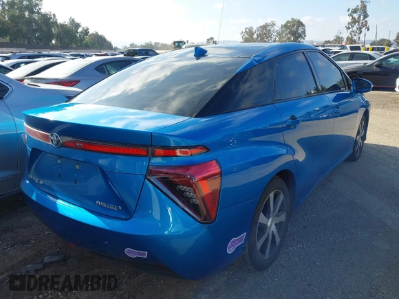 2019 Toyota Mirai with VIN JTDBVRBD0KA005792, listed as a IAAI auction lot 41447692 with 50,725 mi miles and . Bid and sale history available at carsss.com. Image 4.