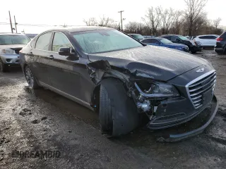 2017 Genesis G80 3.8L with VIN KMHGN4JE2HU205269, listed as a Copart auction lot 50288695 with Not Provided miles and Salvage Title. Bid and sale history available at DreamBid. Image 4.