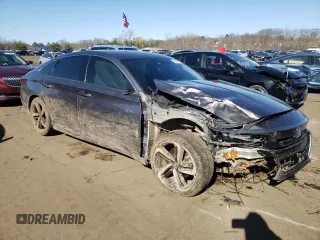 2019 Honda Accord Sport with VIN 1HGCV1F32KA048183, listed as a Copart auction lot 52595615 with 66,269 mi miles and Salvage Title. Bid and sale history available at DreamBid. Image 4.