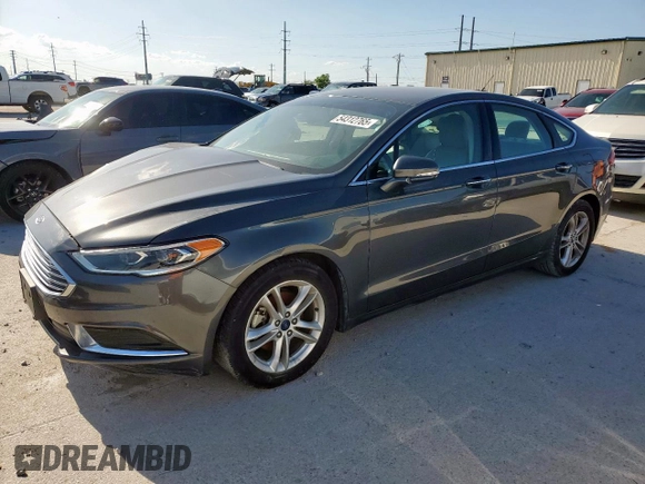 2018 Ford Fusion SE with VIN 3FA6P0HD3JR159258, listed as a Copart auction lot 54312765 with 105,376 mi miles and Clean Title. Bid and sale history available at carsss.com. Image 1.