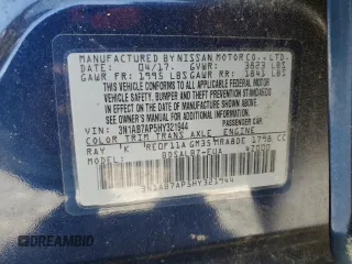 2017 Nissan Sentra SR with VIN 3N1AB7AP5HY321944, listed as a Copart auction lot 50367515 with 120,284 mi miles and Clean Title. Bid and sale history available at carsss.com. Image 12.