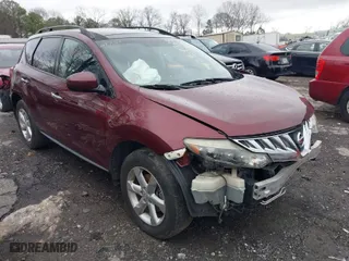 2009 Nissan Murano S with VIN JN8AZ18UX9W008239, listed as a IAAI auction lot 41259533 with 150,050 mi miles. Bid and sale history available at carsss.com. Image 1.