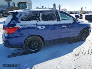 2019 Nissan Pathfinder S with VIN 5N1DR2MM9KC635490, listed as a Copart auction lot 52157255 with 140,433 mi miles and Salvage Title. Bid and sale history available at carsss.com. Image 3.
