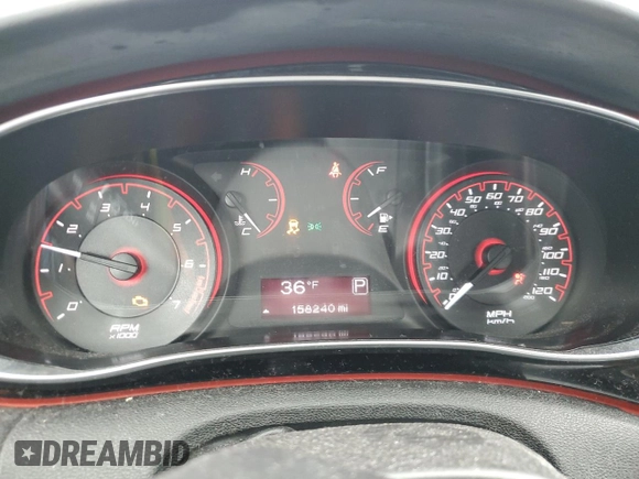 2015 Dodge Dart SXT with VIN 1C3CDFBB8FD222570, listed as a Copart auction lot 46621535 with 158,240 mi miles and Salvage Title. Bid and sale history available at carsss.com. Image 9.