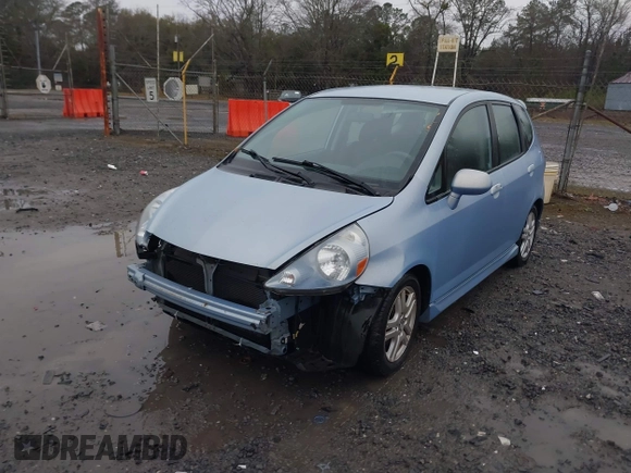 2008 Honda Fit Sport with VIN JHMGD38678S054021, listed as a IAAI auction lot 41752425 with 159,318 mi miles. Bid and sale history available at carsss.com. Image 2.
