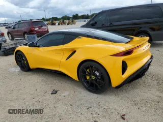 2024 Lotus Emira First Edition z VIN SCCLEKAXXRHB11497, wystawiony jako Copart lot #69382294 z przebiegiem 257 mil mil oraz Szkody całkowita. Historia ofert i sprzedaży dostępna na DreamBid. Obrazek 2.