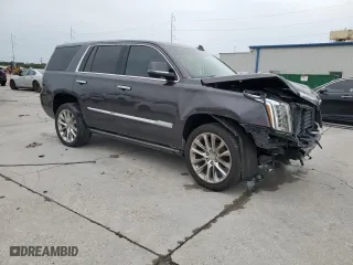 2017 Cadillac Escalade Premium Luxury with VIN 1GYS3CKJ3HR397003, listed as a Copart auction lot 57629104 with 104,645 mi miles and Salvage Title. Bid and sale history available at carsss.com. Image 4.