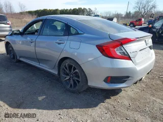 2019 Honda Civic Sedan Sport with VIN 2HGFC2F83KH542347, listed as a IAAI auction lot 41831834 with 80,222 mi miles. Bid and sale history available at carsss.com. Image 3.