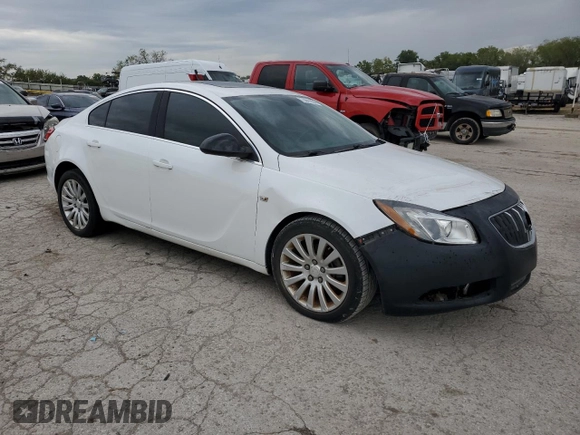 2011 Buick Regal CXL Turbo TO3 with VIN W04GX5GV7B1109653, listed as a Copart auction lot 73041834 with 0 mi miles and Clean Title. Bid and sale history available at carsss.com. Image 4.