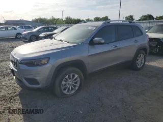2021 Jeep Cherokee Latitude with VIN 1C4PJMCB4MD115439, listed as a Copart auction lot 53131365 with 54,010 mi miles and Salvage title. Bid and sale history available at DreamBid. Image 1.