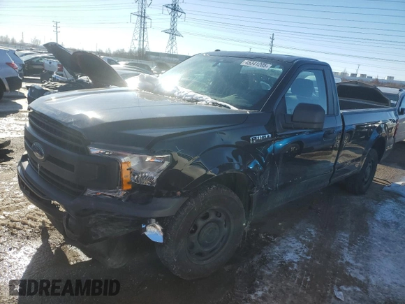 2019 Ford F-150 XL with VIN 1FTMF1CB2KKD36405, listed as a Copart auction lot 45341205 with 71,596 mi miles and Salvage title. Bid and sale history available at DreamBid. Image 1.