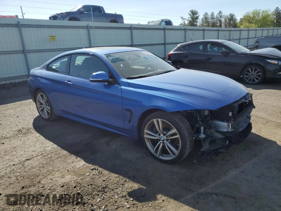 2014 BMW 4 Series 435i xDrive with VIN WBA3R5C57EF785125, listed as a Copart auction lot 55049605 with 59,626 mi miles and Salvage title. Bid and sale history available at DreamBid. Image 4.