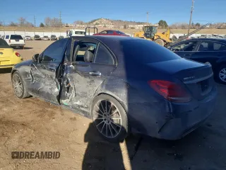 2017 Mercedes-Benz C 43 AMG with VIN 55SWF6EB9HU187322, listed as a Copart auction lot 44614605 with 92,898 mi miles and Salvage Title. Bid and sale history available at DreamBid. Image 2.