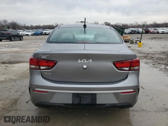 2023 Kia Rio S with VIN 3KPA24AD2PE603329, listed as a Copart auction lot 46631815 with 14,633 mi miles and Salvage Title. Bid and sale history available at carsss.com. Image 6.