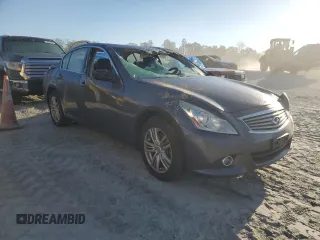 2011 Infiniti G25 x with VIN JN1DV6AR8BM654374, listed as a Copart auction lot 75913834 with Not provided miles and Salvage title. Bid and sale history available at DreamBid. Image 4.