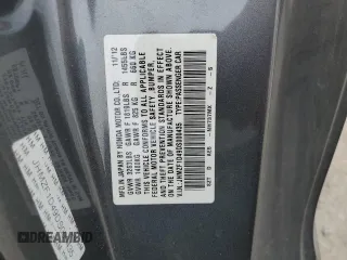 2013 Honda CR-Z with VIN JHMZF1D49DS000435, listed as a Copart auction lot 54651855 with 181,444 mi miles and Salvage Title. Bid and sale history available at carsss.com. Image 12.