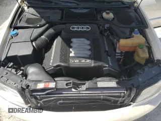 2000 Audi A8 with VIN WAUFL54D5YN006447, listed as a Copart auction lot 77151504 with Not provided miles and Salvage title. Bid and sale history available at DreamBid. Image 11.