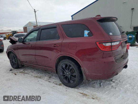 2021 Dodge Durango R/T with VIN 1C4SDJCT7MC848471, listed as a Copart auction lot 88320015 with 57,104 mi miles and Salvage Title. Bid and sale history available at DreamBid. Image 2.