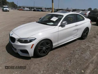 2018 BMW 2 Series M240i with VIN WBA2J5C55JVB27826, listed as a IAAI auction lot 40183646 with 46,436 mi miles. Bid and sale history available at carsss.com. Image 2.