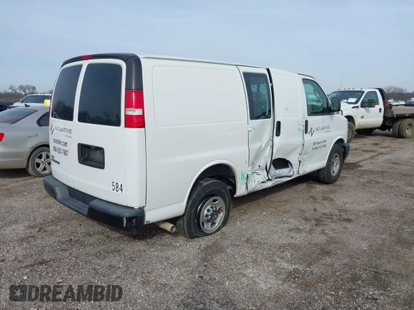 2019 Chevrolet Express Cargo with VIN 1GCWGAFP5K1204368, listed as a IAAI auction lot 41532048 with 121,630 mi miles and . Bid and sale history available at DreamBid. Image 4.