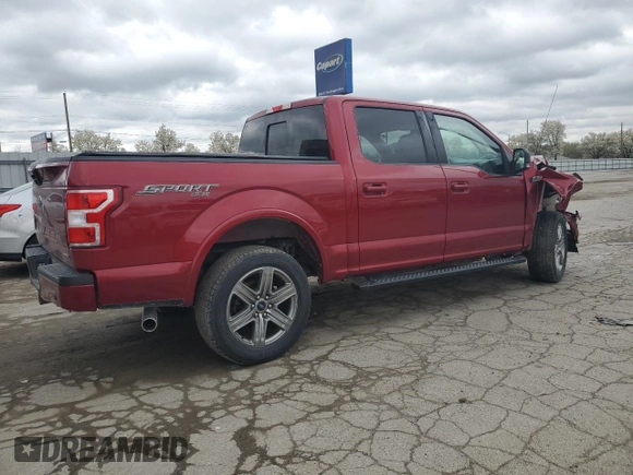 2018 Ford F-150 XL with VIN 1FTEW1EP8JFE03903, listed as a Copart auction lot 53900535 with Not Provided miles and Salvage Title. Bid and sale history available at DreamBid. Image 3.