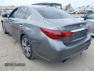 2018 Infiniti Q50 Luxe with VIN JN1EV7AP7JM354543, listed as a IAAI auction lot 42189356 with 89,503 mi miles and . Bid and sale history available at DreamBid. Image 3.