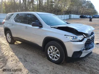 2021 Chevrolet Traverse LS with VIN 1GNERFKW8MJ163311, listed as a Copart auction lot 50092825 with 33,923 mi miles and Salvage Title. Bid and sale history available at carsss.com. Image 4.