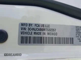 2021 Jeep Compass Sport z VIN 3C4NJCAB6MT532267, wystawiony jako IAAI lot #42035764 z przebiegiem 41 725 mil mil oraz . Historia ofert i sprzedaży dostępna na DreamBid. Obrazek 9.
