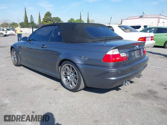2002 BMW 3 Series M3 with VIN WBSBR934X2EX22785, listed as a IAAI auction lot 41866409 with 91,058 mi miles. Bid and sale history available at carsss.com. Image 3.