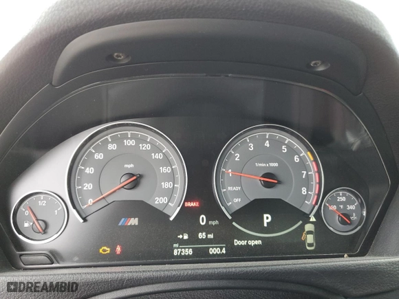 2017 BMW M4 with VIN WBS3R9C55HK709790, listed as a Copart auction lot 47598675 with 87,356 mi miles and Non Repairable. Bid and sale history available at carsss.com. Image 9.
