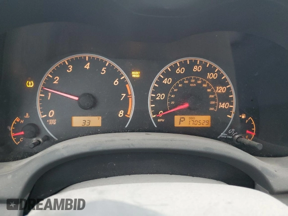 2010 Toyota Corolla with VIN 2T1BU4EEXAC528693, listed as a Copart auction lot 42368305 with 170,529 mi miles and Salvage Title. Bid and sale history available at DreamBid. Image 9.