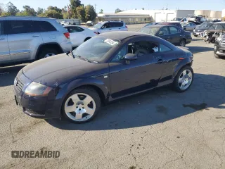 2002 Audi TT ALMS Edition with VIN TRUWT28N021036481, listed as a Copart auction lot 73804354 with 71,885 mi miles and Salvage Title. Bid and sale history available at carsss.com. Image 1.