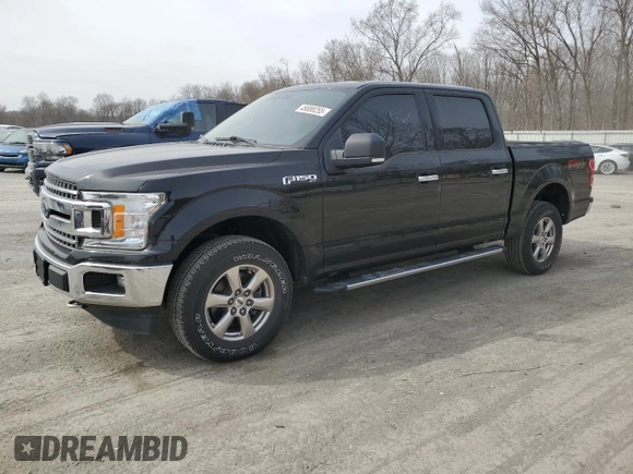 2018 Ford F-150 XL with VIN 1FTEW1E59JFA28618, listed as a Copart auction lot 49888255 with 114,630 mi miles and Salvage Title. Bid and sale history available at carsss.com. Image 1.