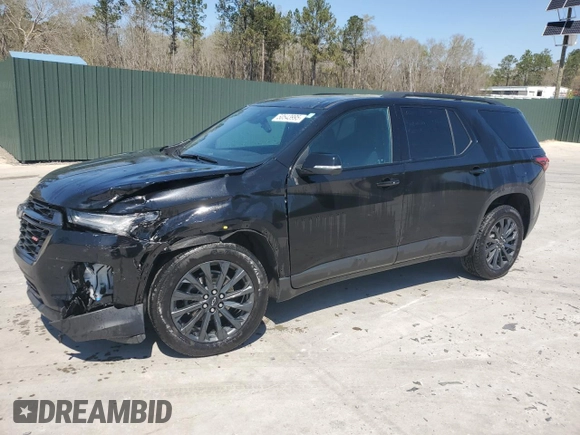 2023 Chevrolet Traverse RS with VIN 1GNERJKW8PJ270608, listed as a Copart auction lot 50543995 with 23,388 mi miles and Salvage Title. Bid and sale history available at carsss.com. Image 1.