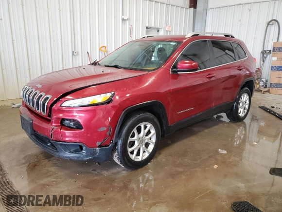 2015 Jeep Cherokee Latitude with VIN 1C4PJMCS4FW665411, listed as a Copart auction lot 49583235 with 88,121 mi miles and Clean Title. Bid and sale history available at carsss.com. Image 1.