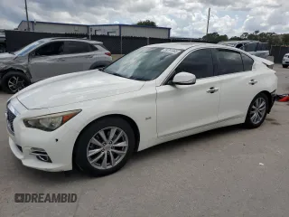 2017 Infiniti Q50 Premium z VIN JN1EV7AP7HM732368, wystawiony jako Copart lot #59791965 z przebiegiem 127 699 mil mil oraz Szkoda całkowita • Salvage title. Historia ofert i sprzedaży dostępna na DreamBid. Obrazek 1.