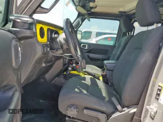 2020 Jeep Wrangler Unlimited Sport S with VIN 1C4HJXDN0LW276906, listed as a Copart auction lot 61099705 with 103,873 mi miles and Salvage title. Bid and sale history available at DreamBid. Image 7.