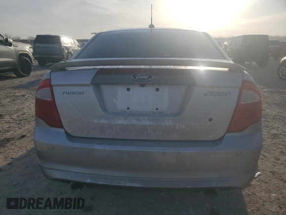 2012 Ford Fusion SPORT with VIN 3FAHP0KC9CR243452, listed as a Copart auction lot 48718135 with 0 mi miles and Salvage Title. Bid and sale history available at carsss.com. Image 6.