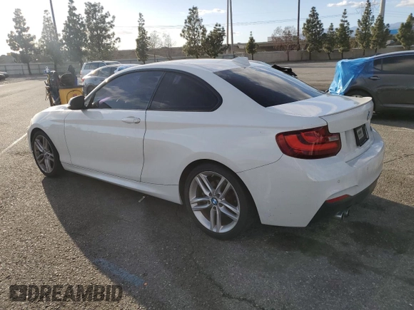 2015 BMW 2 Series 228i with VIN WBA1F9C54FVW98698, listed as a Copart auction lot 47660115 with 91,221 mi miles and Salvage Title. Bid and sale history available at carsss.com. Image 2.