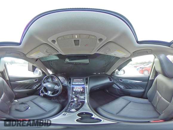 2017 Infiniti Q50 3.0t Premium with VIN JN1EV7AP7HM730037, listed as a Copart auction lot 79605044 with 106,596 mi miles and Salvage Title. Bid and sale history available at carsss.com. Image 12.