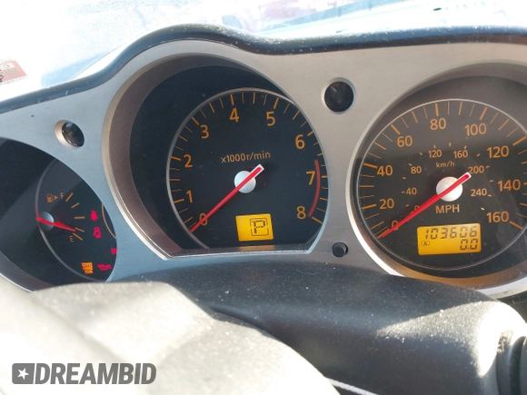 2006 Nissan 350Z Touring with VIN JN1AZ36A26M457957, listed as a IAAI auction lot 41480181 with 103,606 mi miles. Bid and sale history available at carsss.com. Image 7.