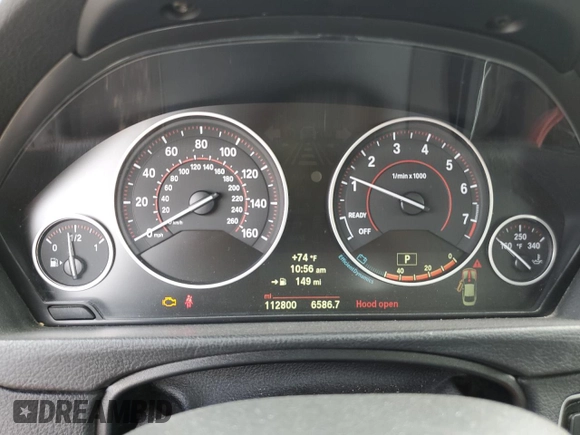 2014 BMW 4 Series 428i xDrive with VIN WBA3N5C51EF717379, listed as a Copart auction lot 59744615 with 112,800 mi miles and Clean title. Bid and sale history available at DreamBid. Image 9.
