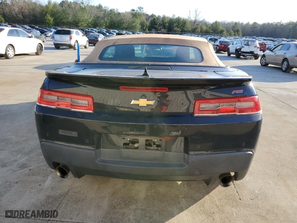 2015 Chevrolet Camaro LT with VIN 2G1FD3D36F9276629, listed as a Copart auction lot 46691175 with 186,036 mi miles and Salvage Title. Bid and sale history available at carsss.com. Image 6.