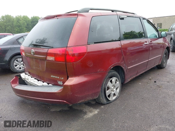 2005 Toyota Sienna CE with VIN 5TDZA23C25S255937, listed as a IAAI auction lot 42372969 with 159,048 mi miles and . Bid and sale history available at DreamBid. Image 4.
