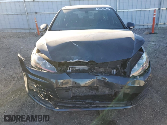 2015 Volkswagen Golf GTI SE with VIN 3VW5T7AU4FM053424, listed as a Copart auction lot 83553404 with 107,854 mi miles and Salvage Title. Bid and sale history available at carsss.com. Image 5.