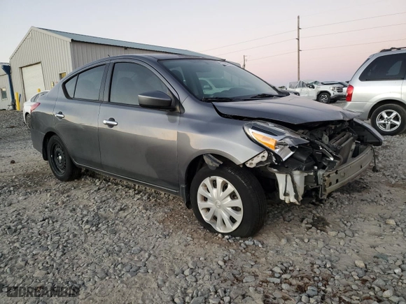 2018 Nissan Versa Sedan SV with VIN 3N1CN7AP7JL861668, listed as a Copart auction lot 75946124 with 95,851 mi miles and Salvage Title. Bid and sale history available at carsss.com. Image 4.
