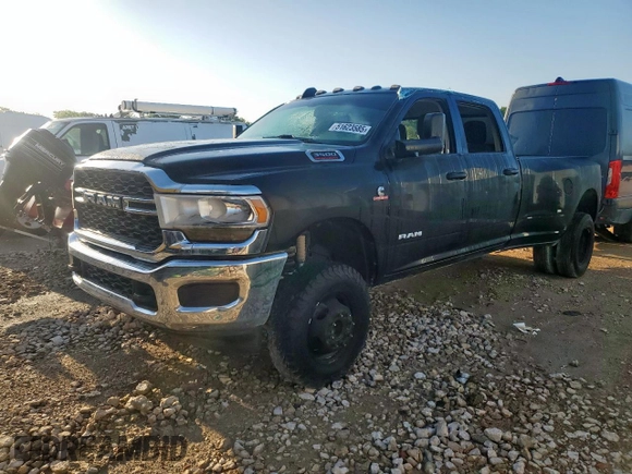 2019 Ram 3500 Tradesman with VIN 3C63RRGL0KG628833, listed as a Copart auction lot 51623585 with 203,725 mi miles and Salvage Title. Bid and sale history available at carsss.com. Image 1.