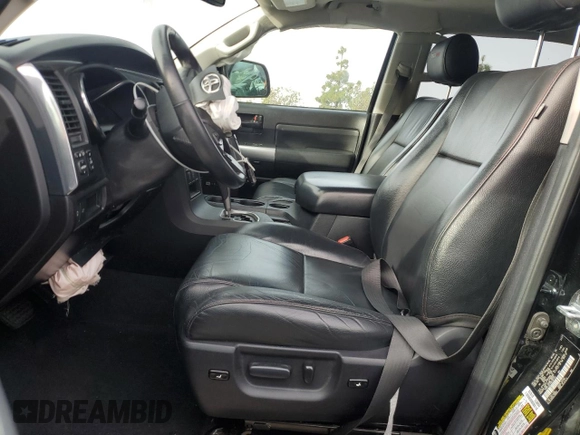 2021 Toyota Sequoia TRD Pro with VIN 5TDEY5B15MS184131, listed as a Copart auction lot 82616744 with 54,038 mi miles and Salvage Title. Bid and sale history available at carsss.com. Image 7.